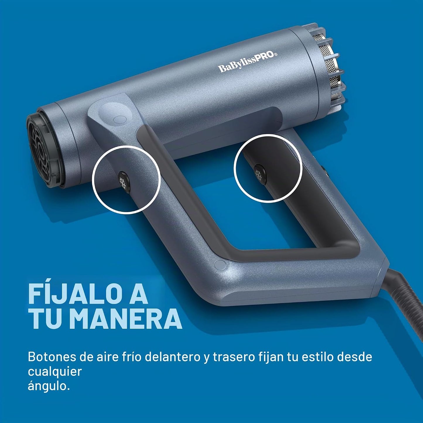BaBylissPRO Nano Titanium AirSquared - Secador de pelo profesional...