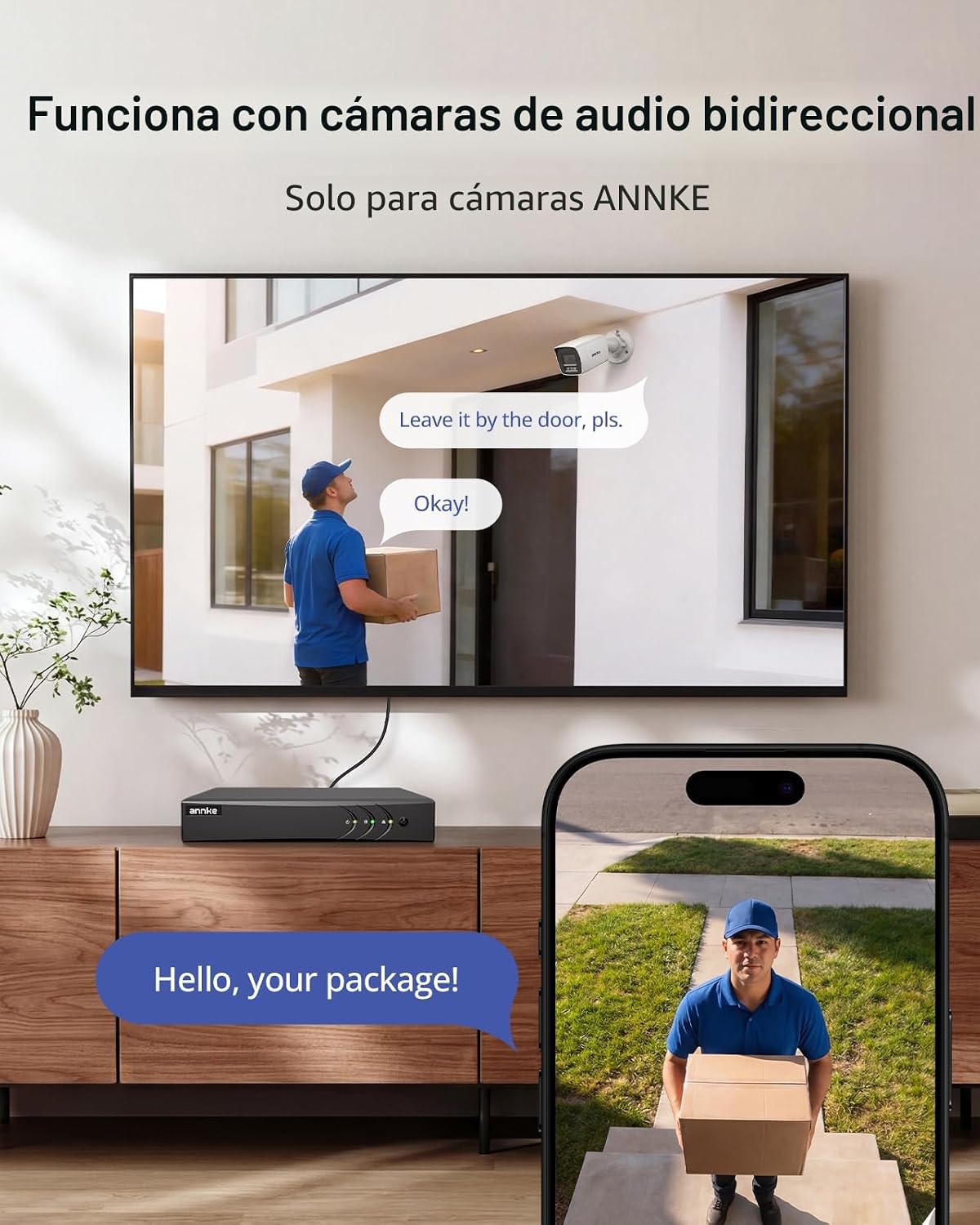 ANNKE Grabador de vídeo digital de seguridad H.265+ de 8CH 3K Lite,...