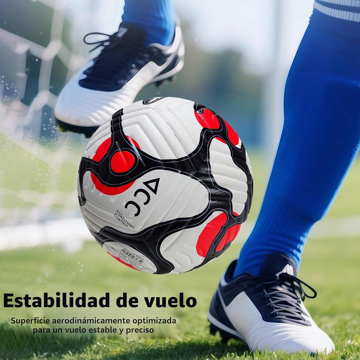 Torvinas Balón de fútbol Tamaño 5,4 \u2013 Piel sintética impermeab...