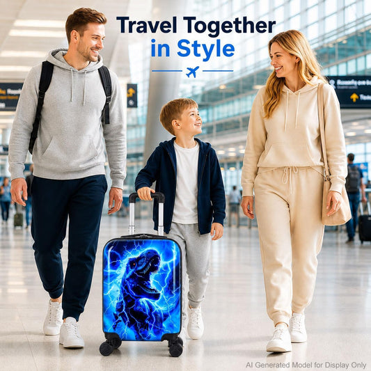 Juego de 5 maletas para niños, aprobado por aerolíneas con ruedas g...