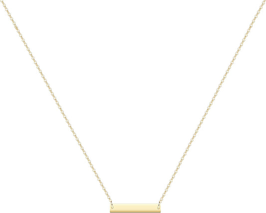 itianxi - Collar fino con dije de barra para mujer, disponible en d...