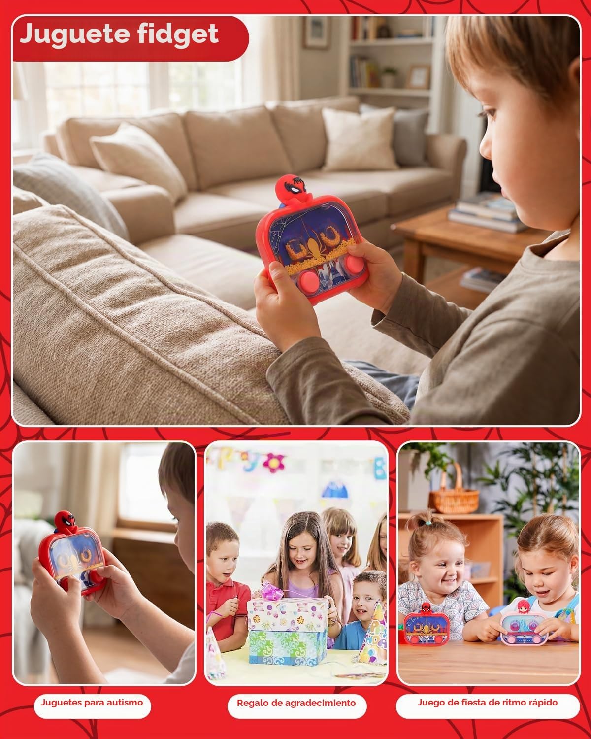 Givzan Juego de agua de mano con luz - Juguete de bola de agua para...