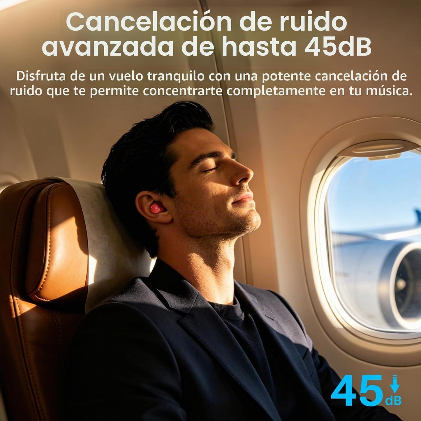 TOZO NC9 Auriculares inalámbricos híbridos con cancelación activa d...