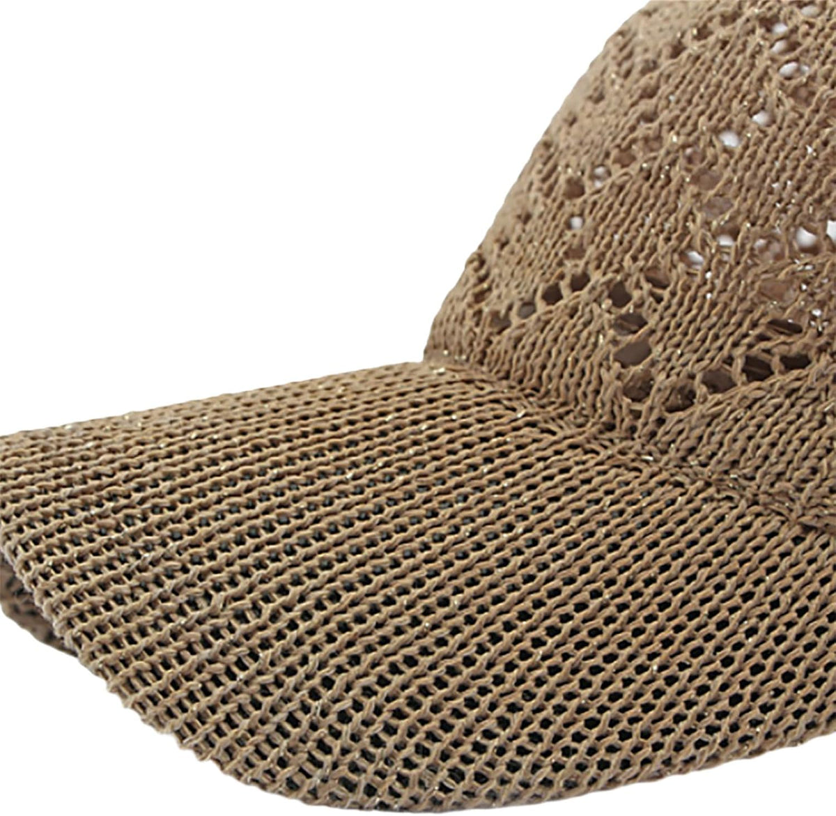 FASHIXD Gorra de béisbol de malla tejida de verano para mujer, somb...