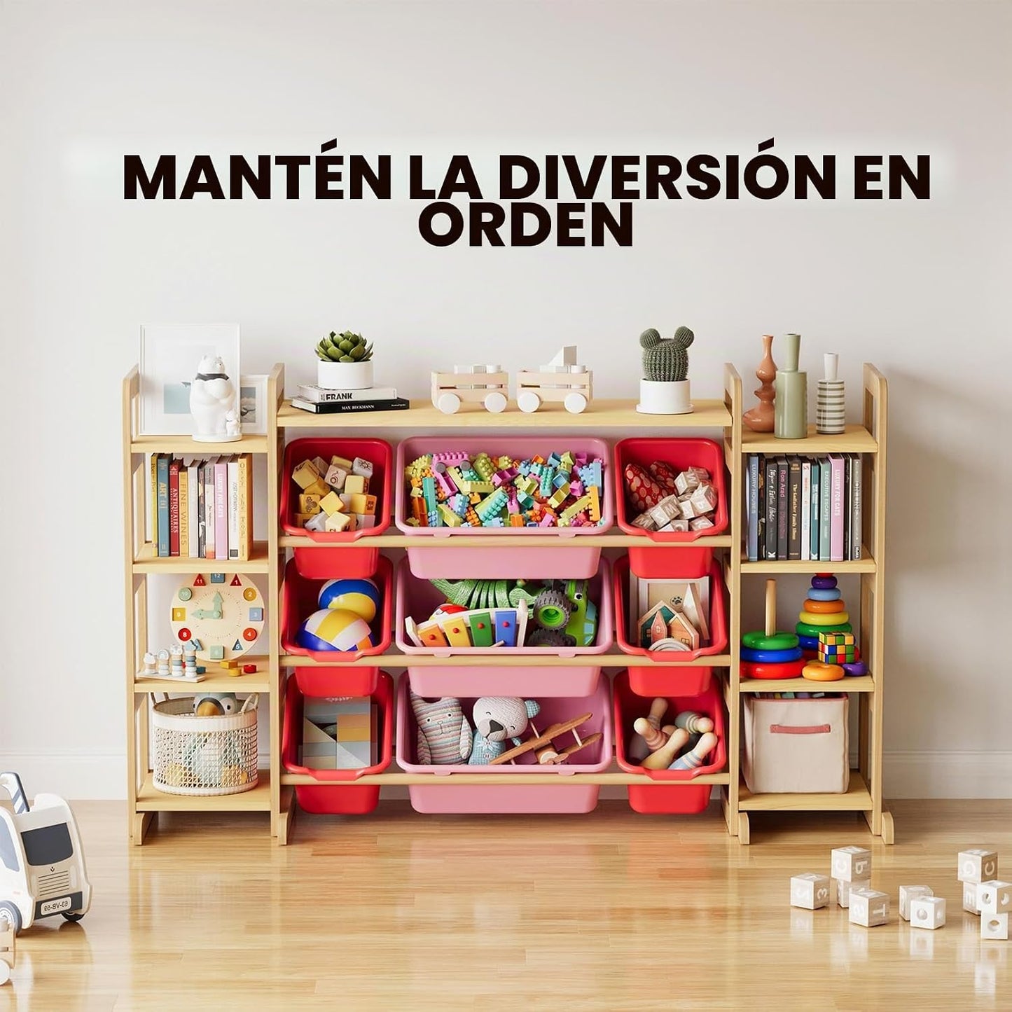 SpaceAid Organizador Grande de Almacenamiento de Juguetes 9 Estante...