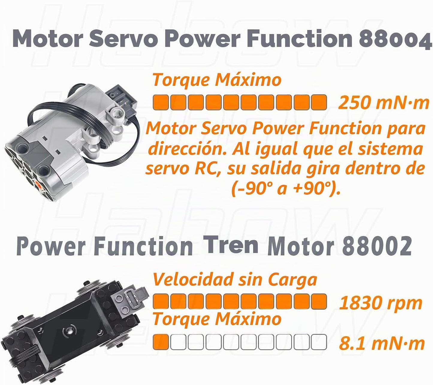 Power Functions Kit de motor 12 en 1 juego completo para bloques de...