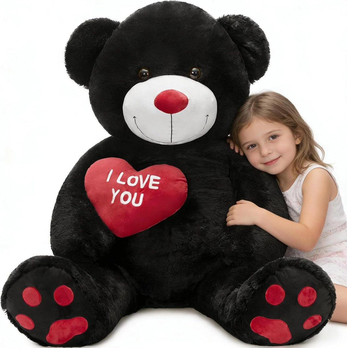 BENINY Oso de peluche gigante de 4.3 pies, oso de peluche grande de...