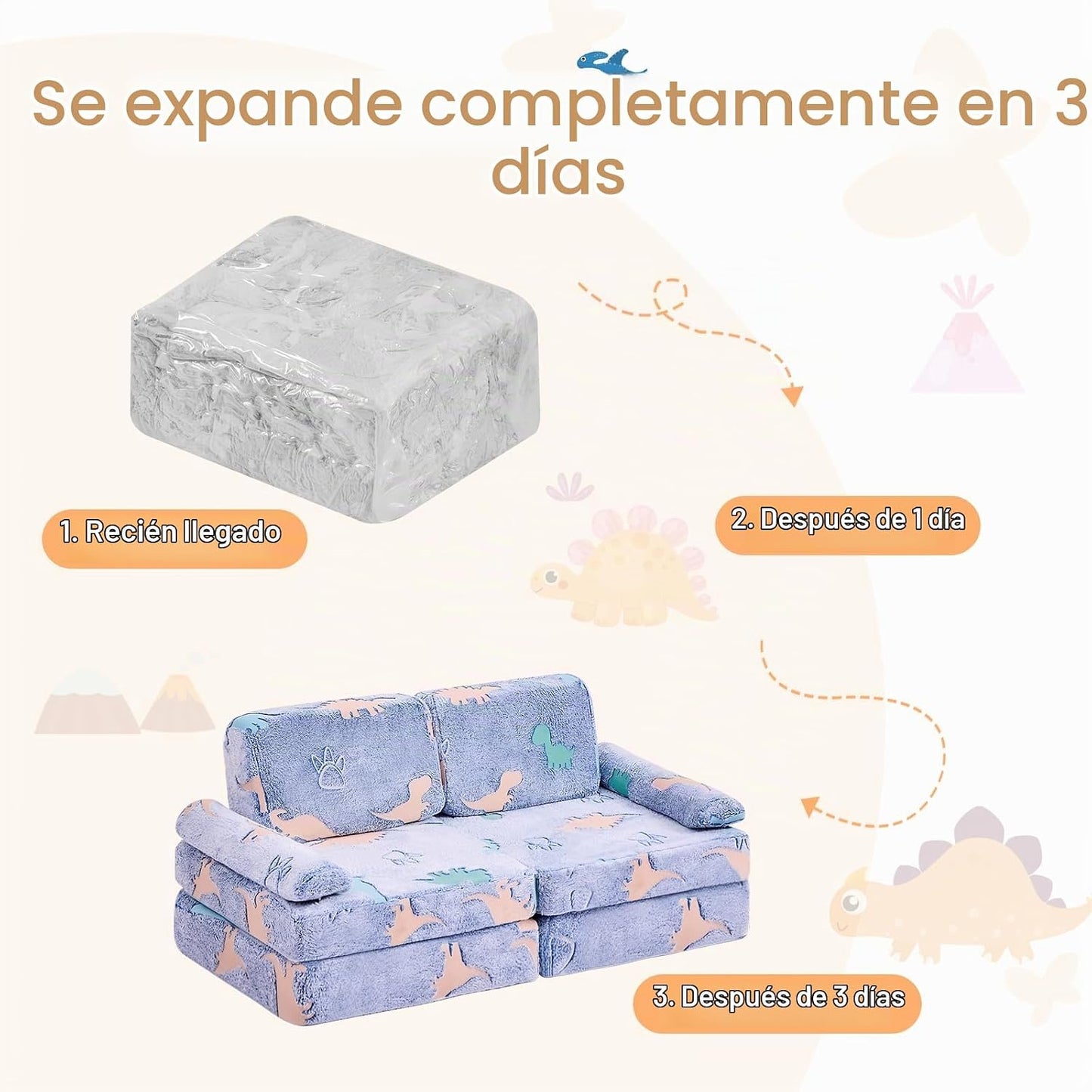 IFNOW Sofá de juego modular para niños, sofá para niños pequeños, s...