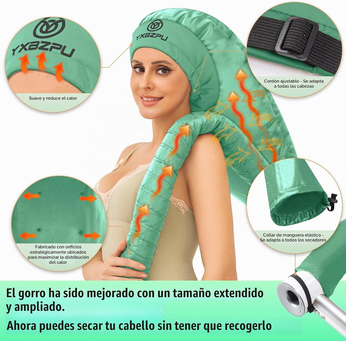 Secador de pelo con capucha, accesorio de secador de pelo con capuc...
