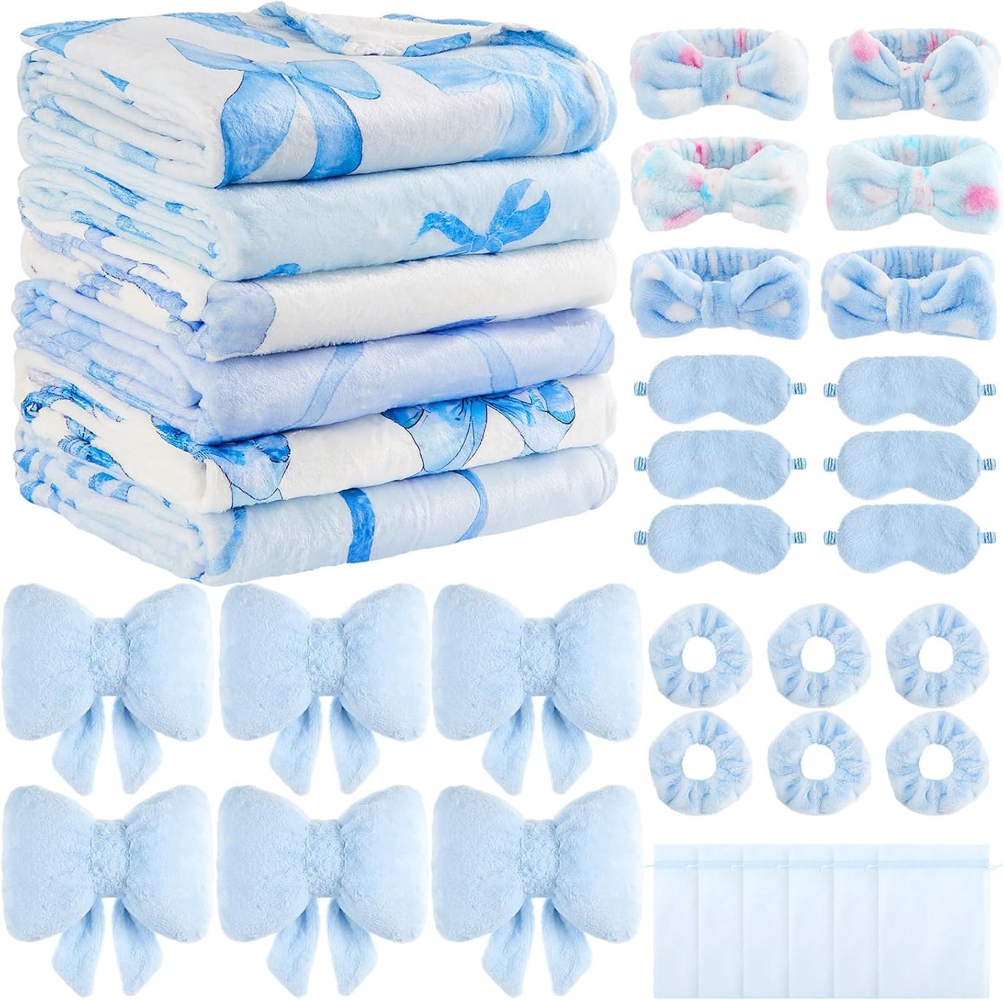 Fanfanwin 36 piezas de suministros de fiesta de pijamas para niñas,...