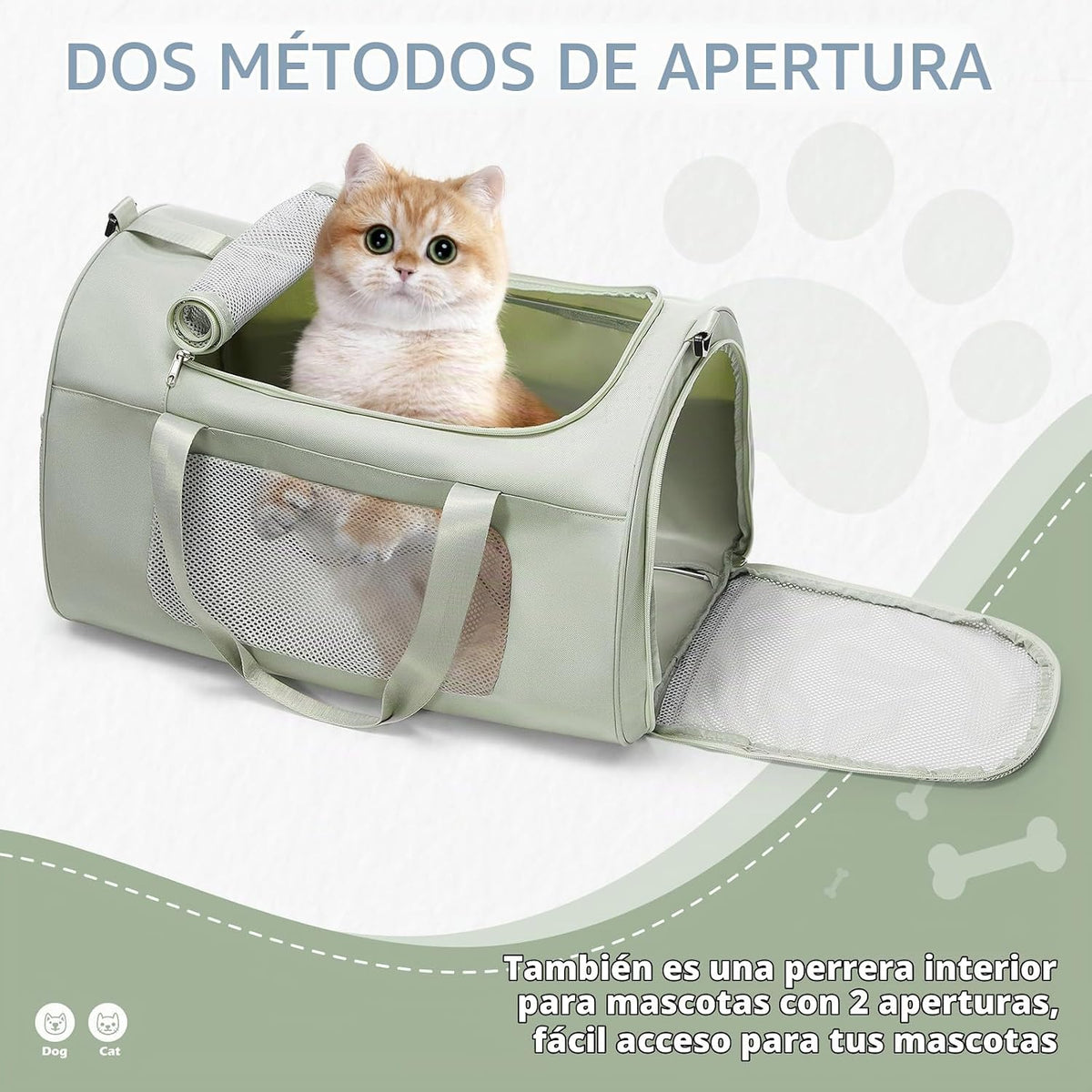 WEPLAN Estuche de transporte extragrande para gatos y perros, bolsa...