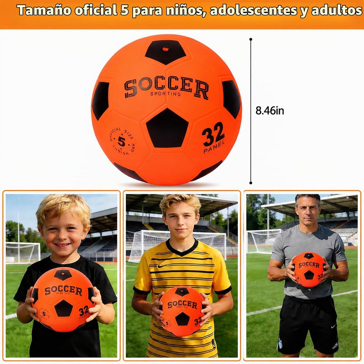 orientfire Balón de fútbol iluminado, recargable que brilla en la o...