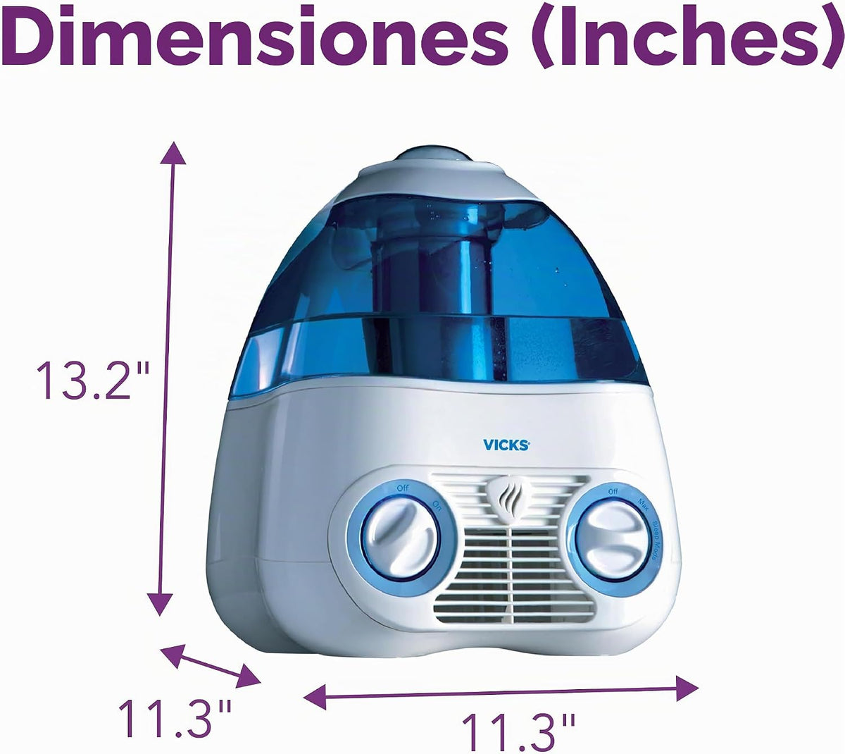 Vicks Humidificador de niebla fría filtrada Starry Night, habitacio...