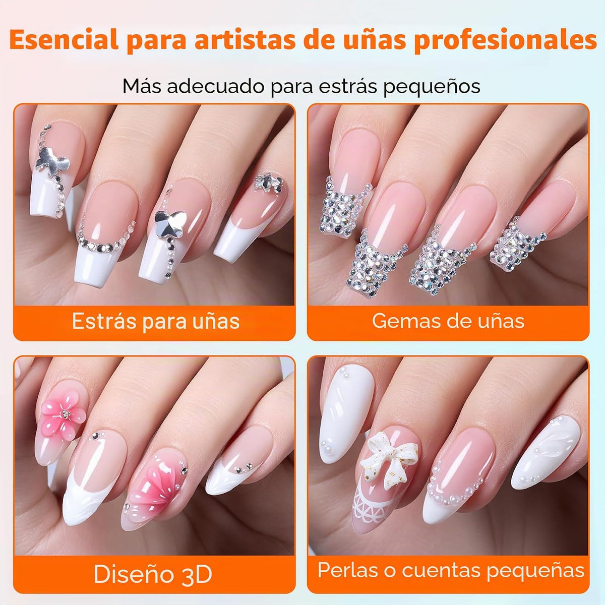 Makartt 2 piezas de pegamento de diamantes de imitación, gel 3D de...