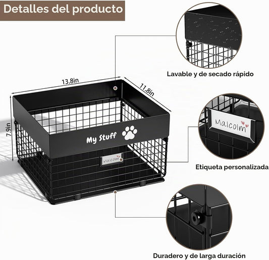 qeerable Cesta de juguetes para perros \u2013 Caja de juguetes gran...