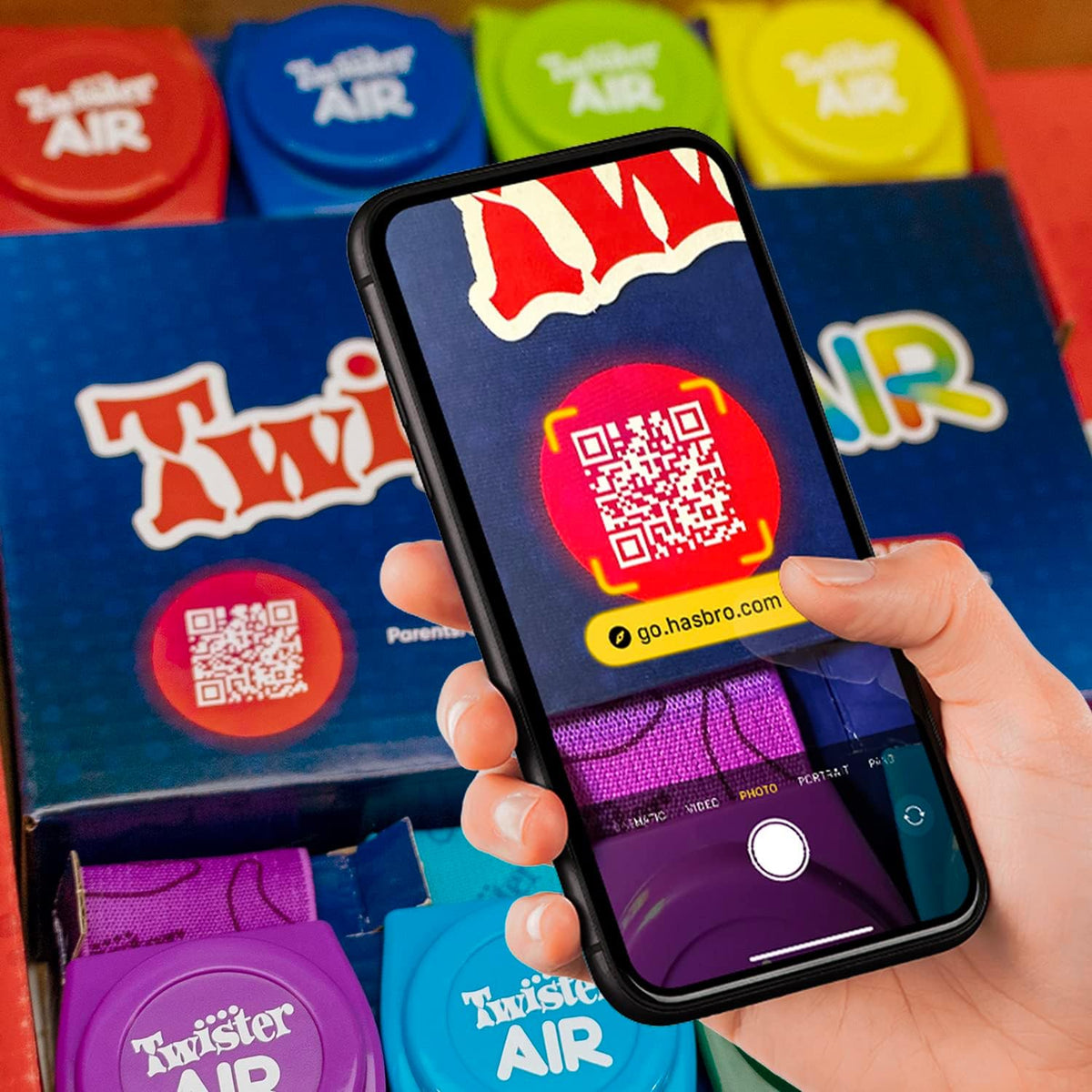 Juego Twister Air | Juego de aplicación AR con bandas para muñecas...