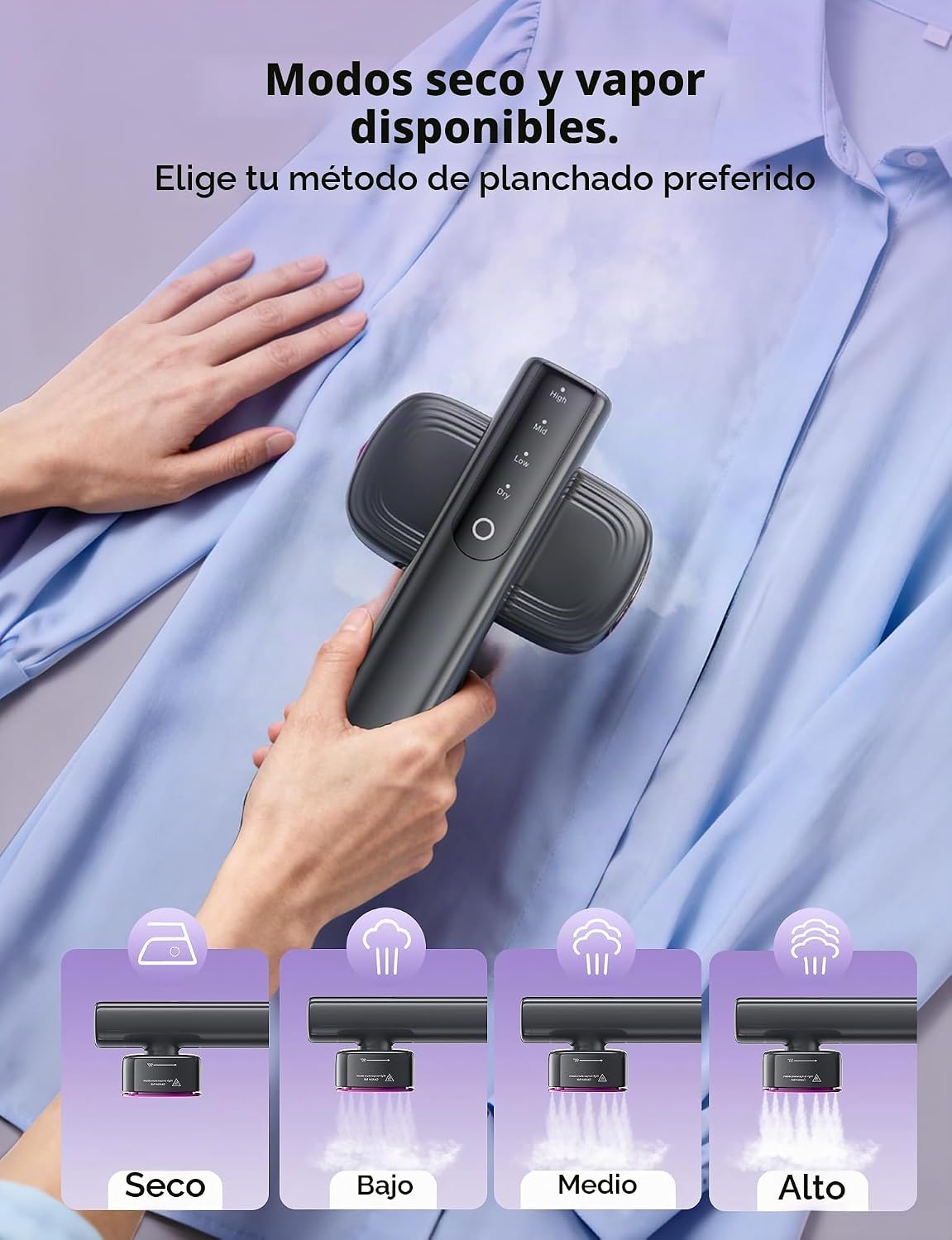 Sundu Vaporizador y plancha 2 en 1 para ropa, vaporizador de viaje...