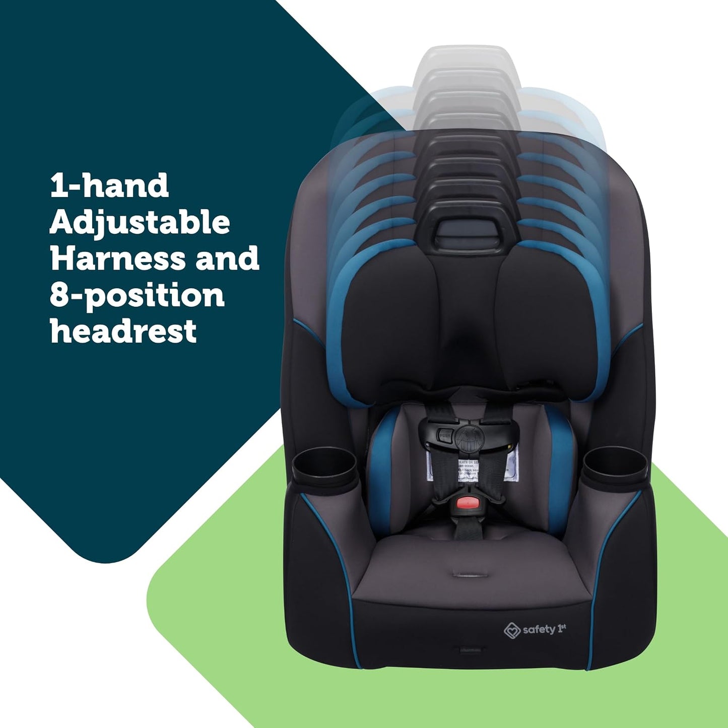 Safety 1st Crosstown - Asiento convertible todo en uno delgado para...