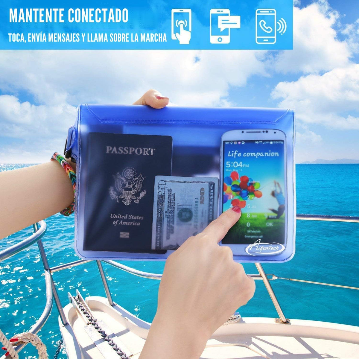 AiRunTech Bolsa impermeable con correa para la cintura (paquete de...