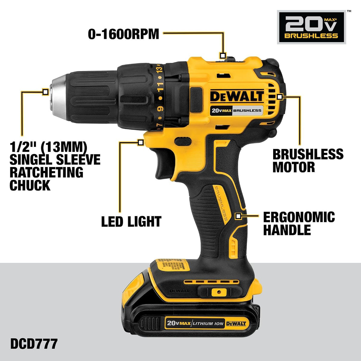 DEWALT Juego de destornilladores inalámbricos de 20 V Max, taladro...