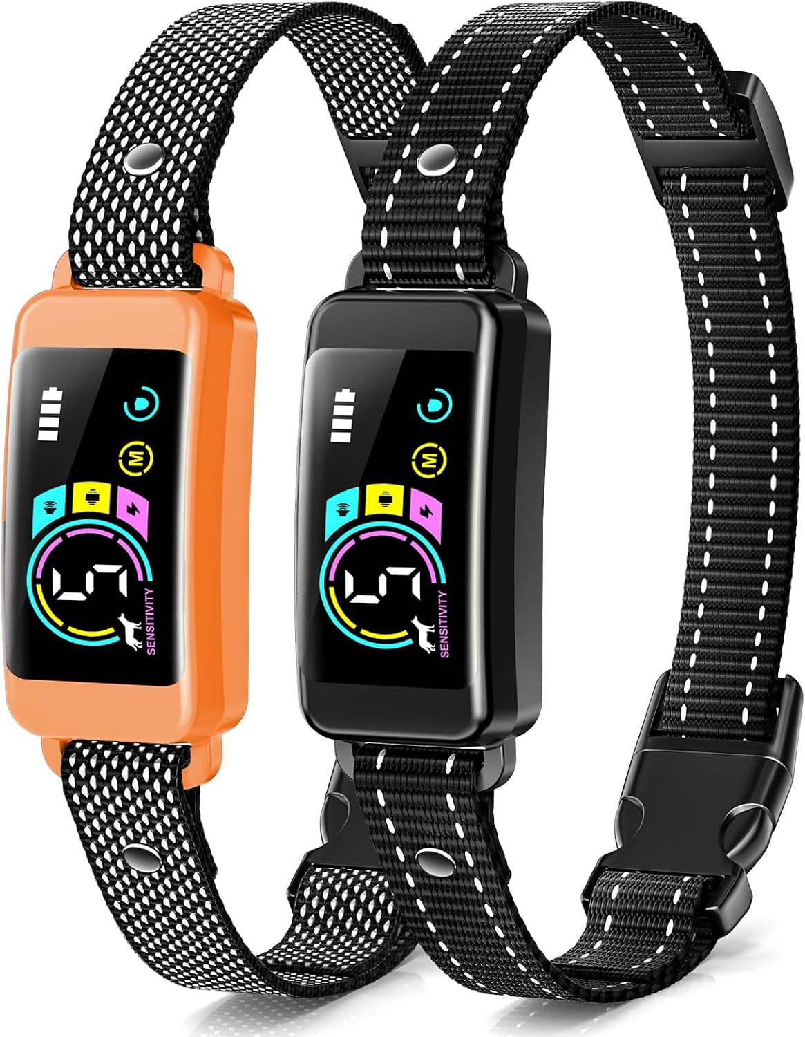 Collar de ladrido, paquete de 2 collares inteligentes para perros g...