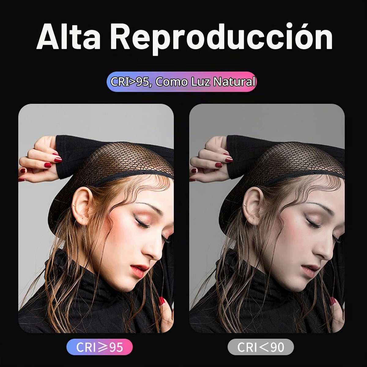 ULANZI VL66 RGB ajustable recargable 2500-6500K - Mini luz portátil...