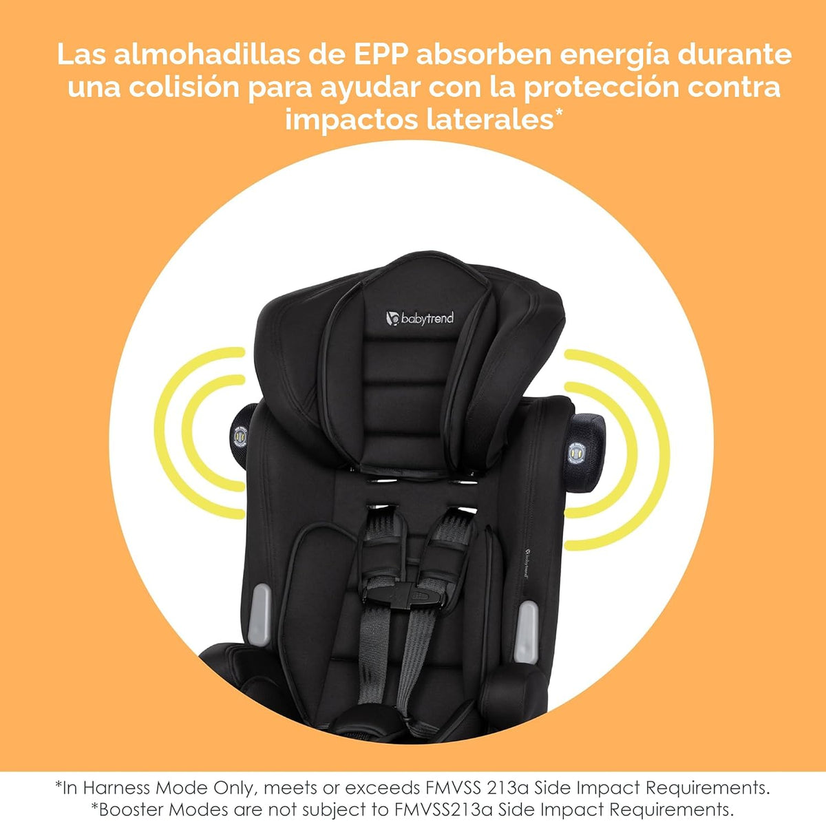 Baby Trend Hybrid SI - Asiento elevador combinado 3 en 1, Hoboken B...