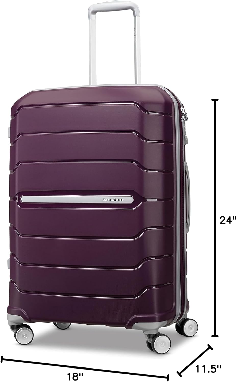 Samsonite Freeform, maleta rígida expandible con ruedas giratorias...