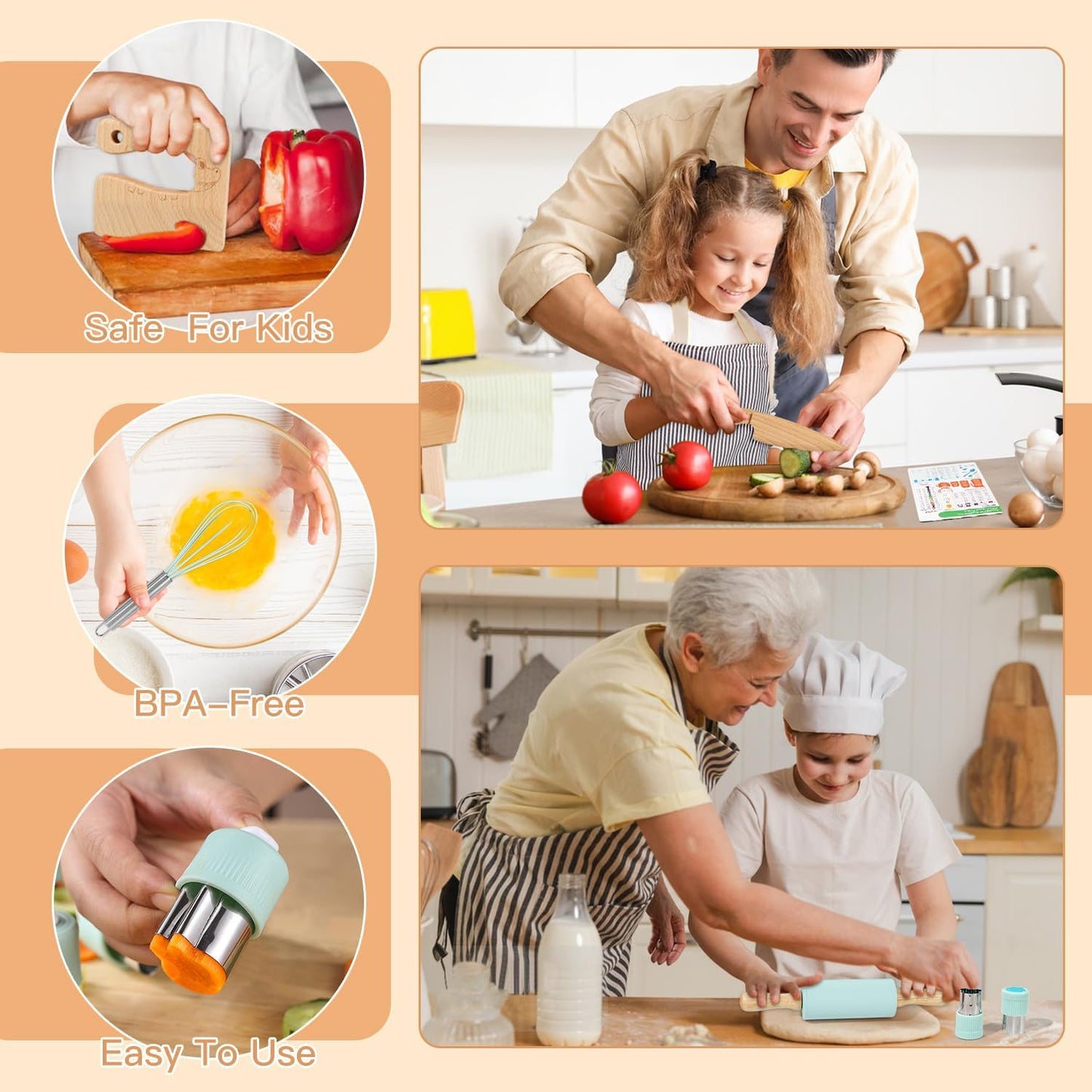 Suhctuptx - Juego de cocina para niños Real, juego de cocina y horn...