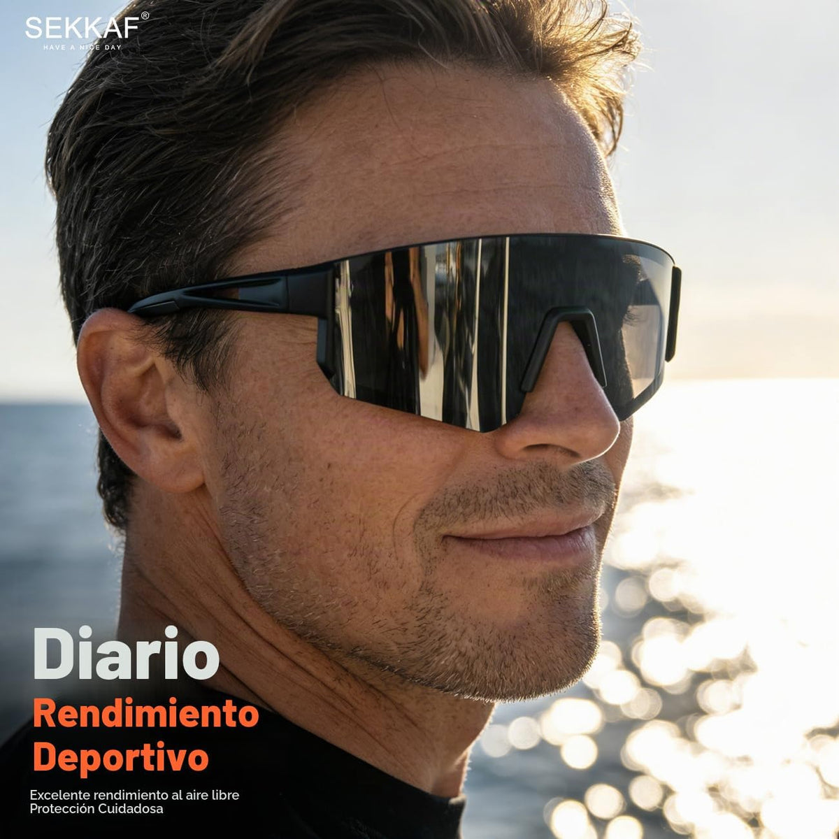 SEKKAF Gafas de sol polarizadas para hombres y mujeres, gafas de so...