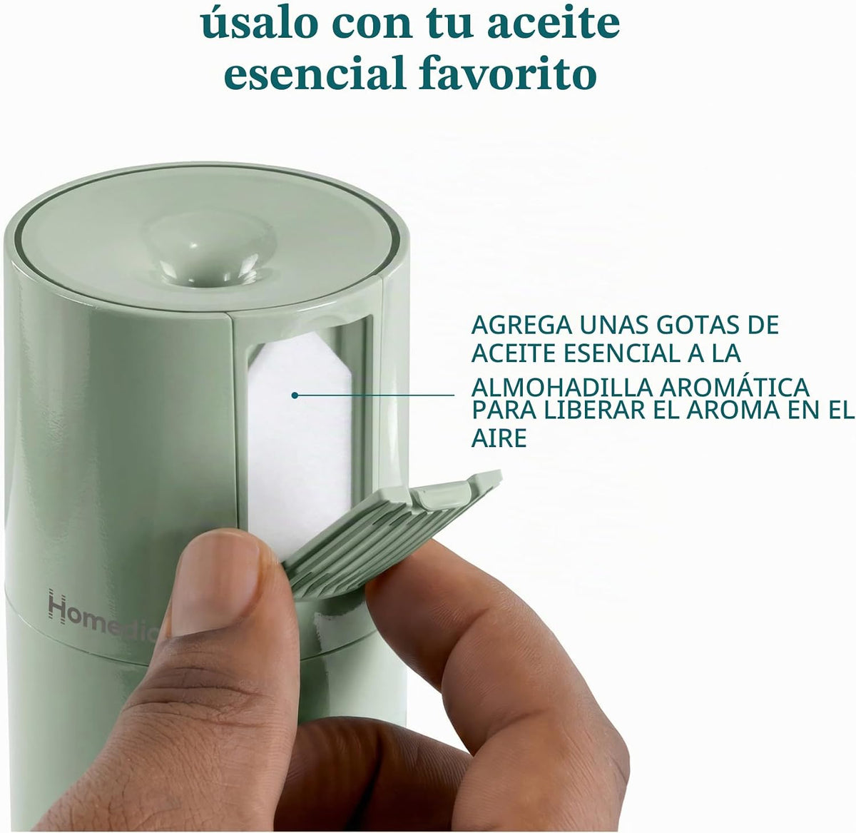 Homedics Humidificador ultrasónico portátil, humidificador de aroma...
