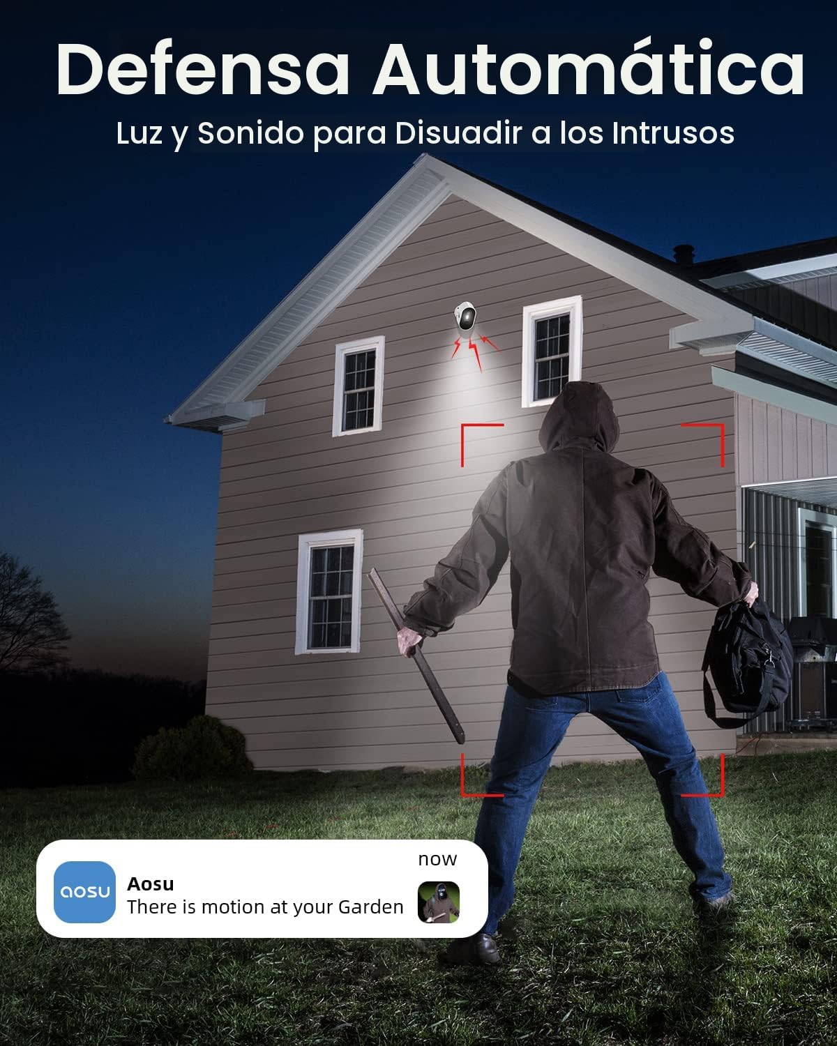aosu Cámara adicional 2K, requiere aosuBase WirelessCam\/SolarCam (...