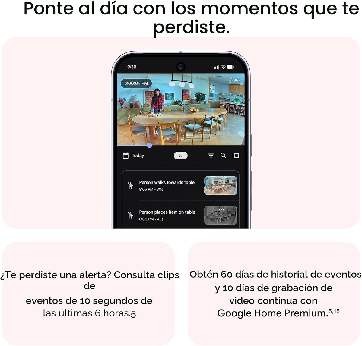 Google Nest Cam Indoor (con cable, 3ª generación) - Cámara de segur...