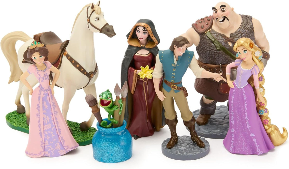 Disney Store Juego oficial de figuras enredadas, incluye 7 figuras...