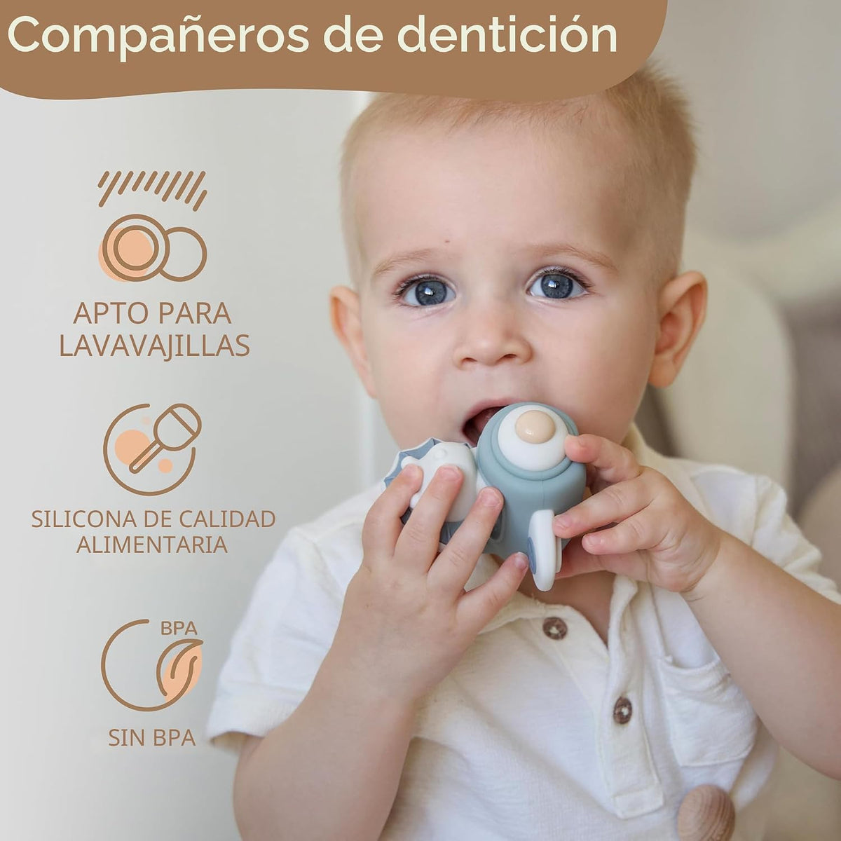 Juguetes de apilar de Moonkie con forma de conejito para bebé | Ani...