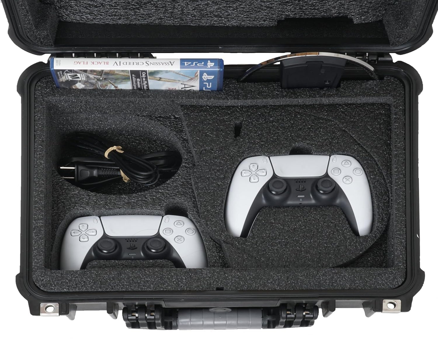 Case Club Funda impermeable para PS5 Slim, auriculares, soporte y 1...