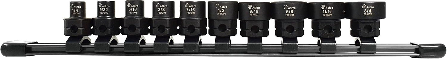 Astro Tools 78310 Juego de 10 Dados de Impacto Nano de Perfil Bajo...
