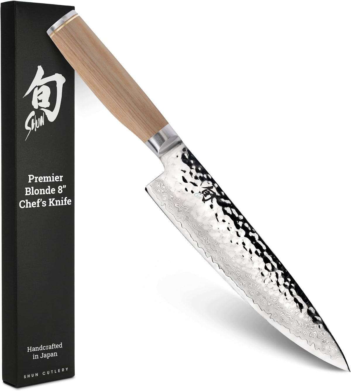 Shun Premier Blonde - Cuchillo de chef de 8 pulgadas, cuchillo de c...