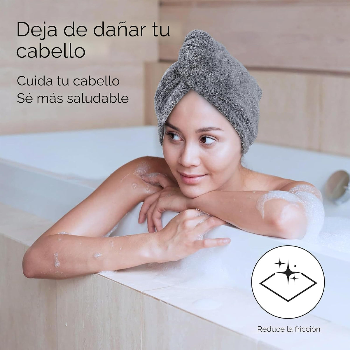 TENSTARS - Toalla de microfibra para todo tipo de cabello, 320GSM g...