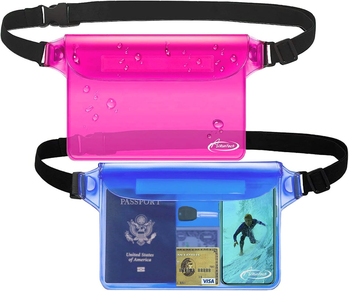 AiRunTech - Bolsa impermeable con correa para cintura (pack de 2),...