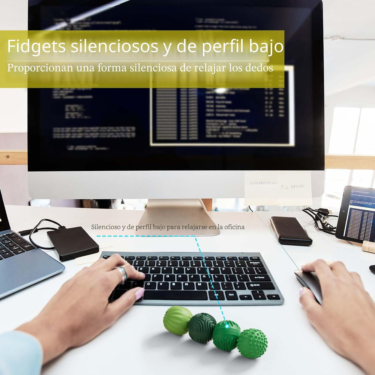 luckdoor Bolas Magnéticas de Silicona Fidget para Adultos y Adolesc...