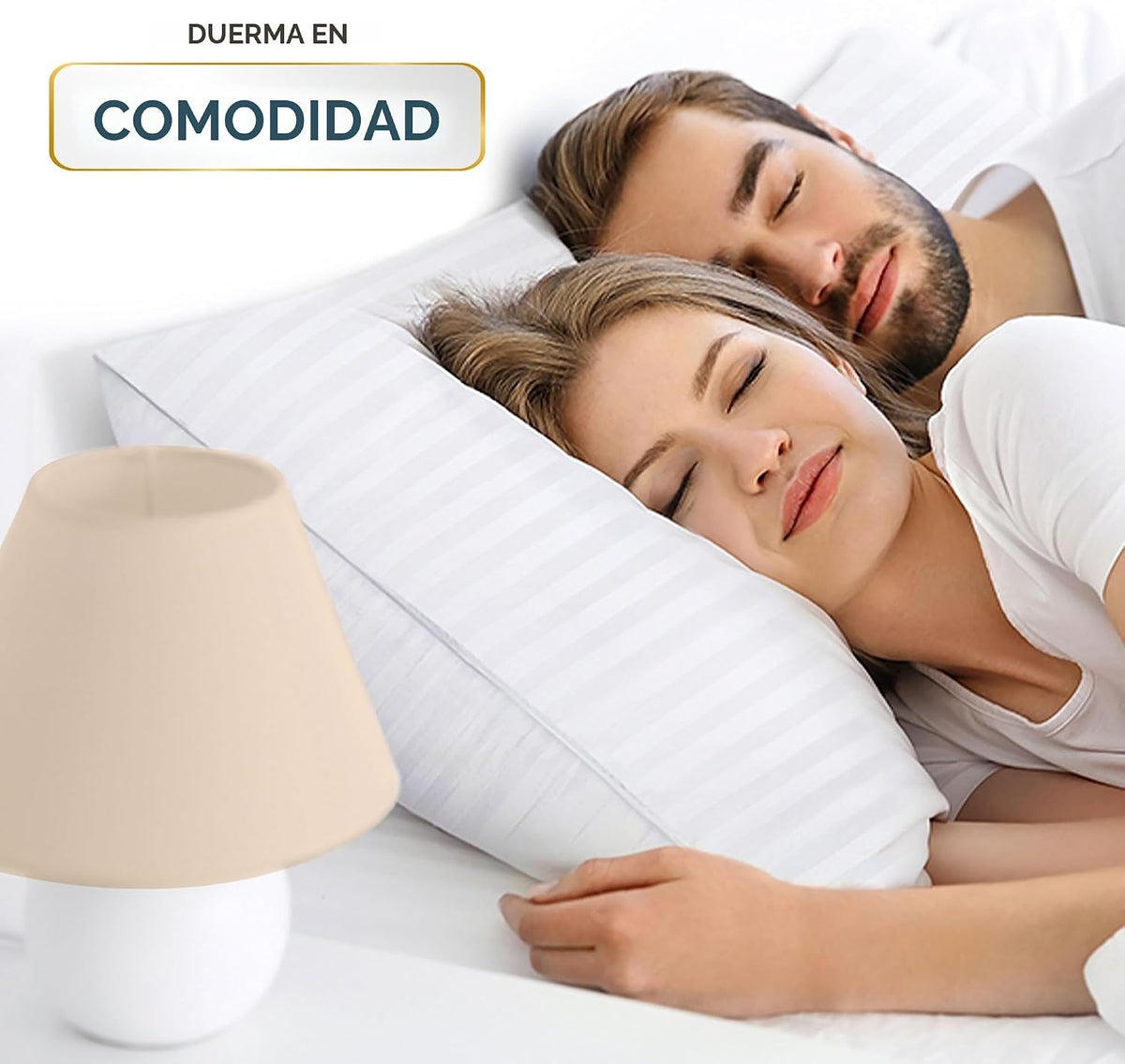 Utopia Bedding - Juego de 2 almohadas para dormir tamaño Queen (bla...