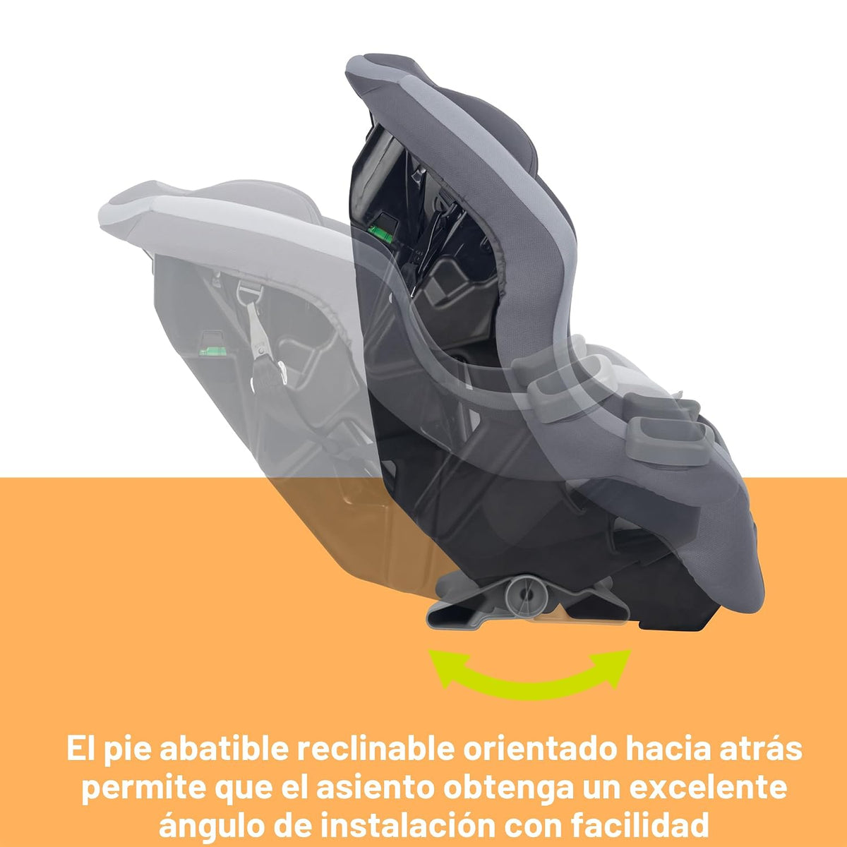 Baby Trend Trooper™ Slim 3 en 1 Asiento de coche convertible, Gris...