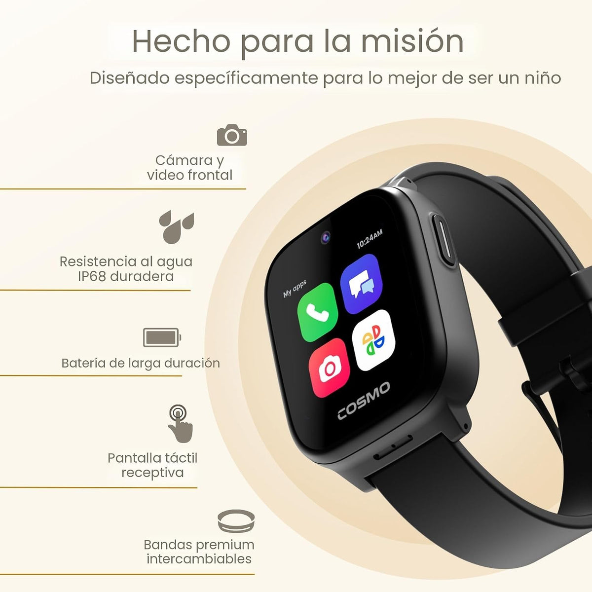JrTrack 5 Kids Smart Watch de Cosmo | El mejor reloj de teléfono se...