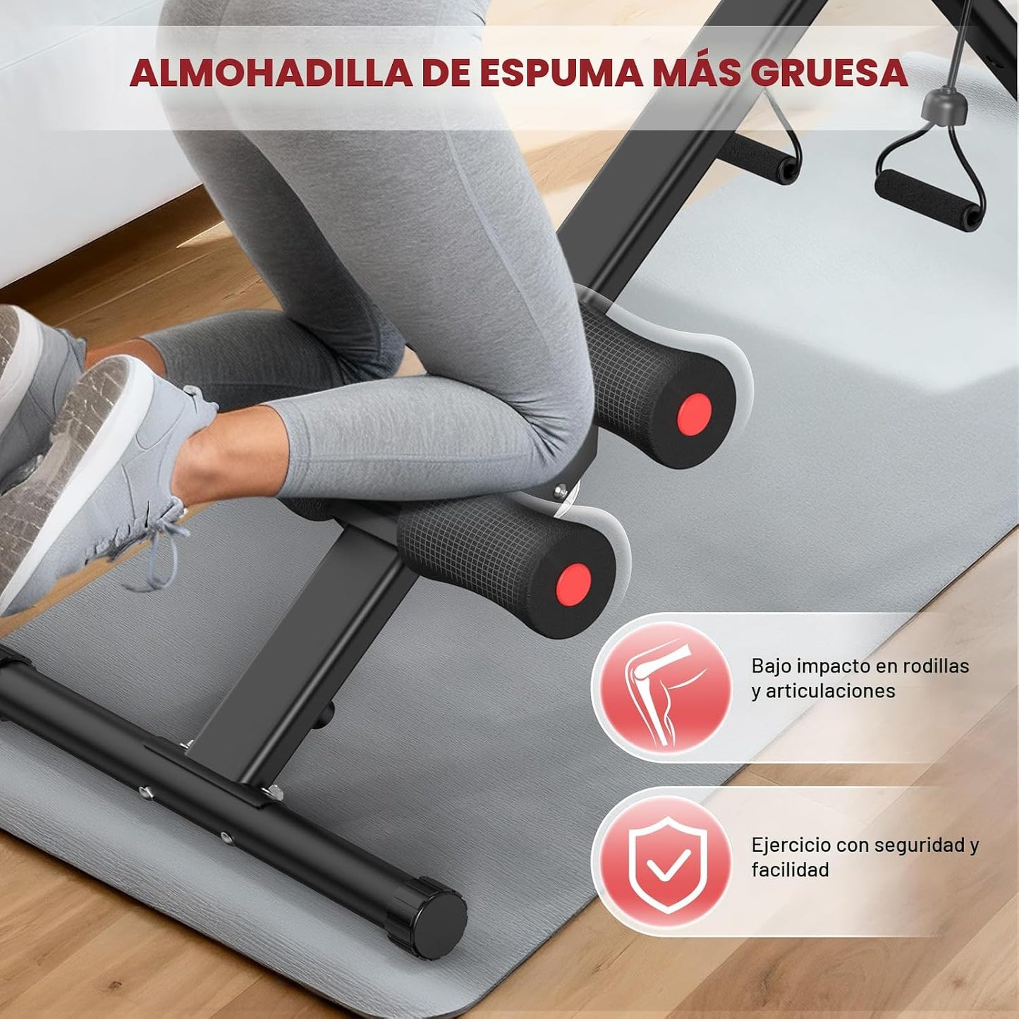 DERACY Máquina de entrenamiento abdominal ajustable para abdominale...