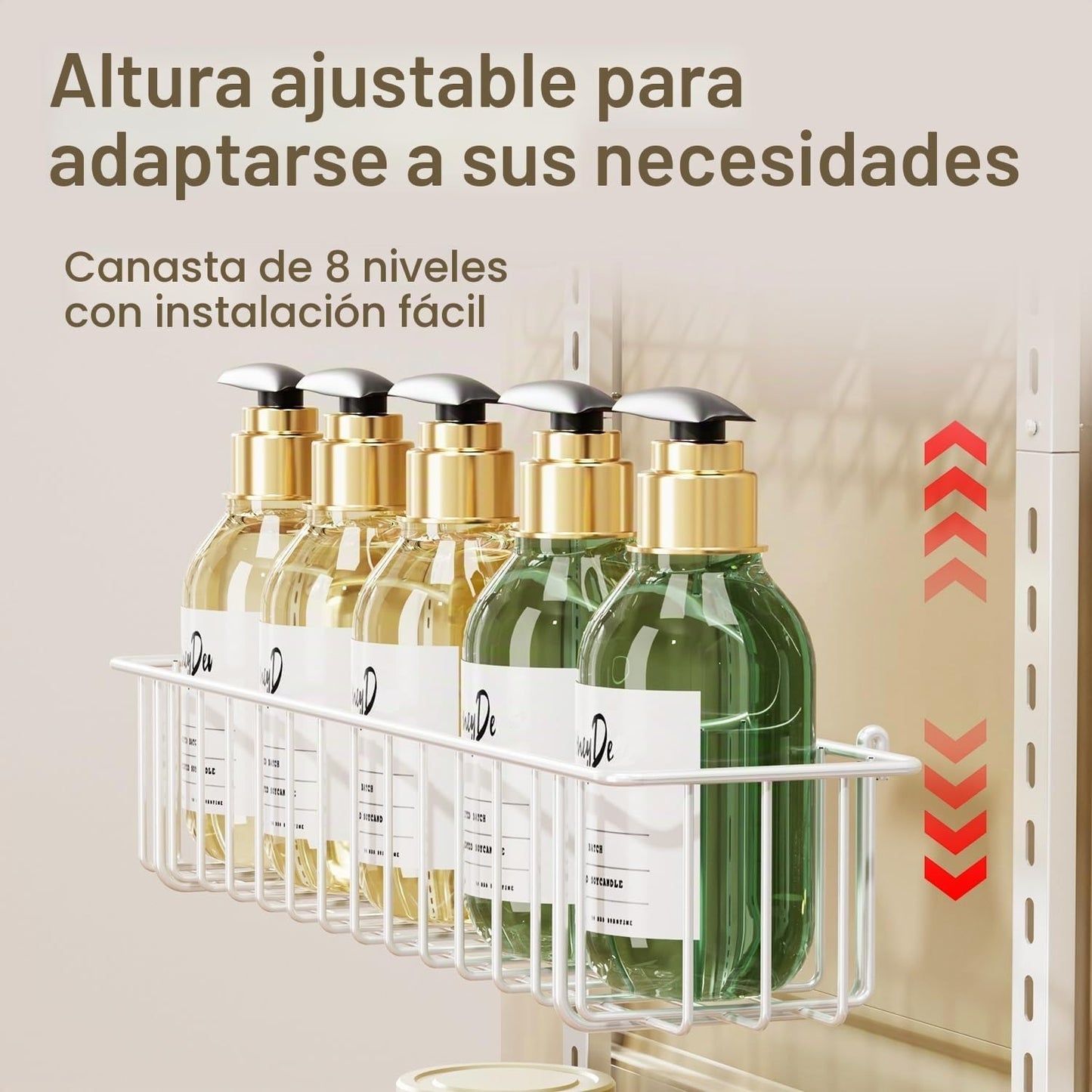 Delamu Organizador Ajustable para Puerta de Gabinete, Organizador d...