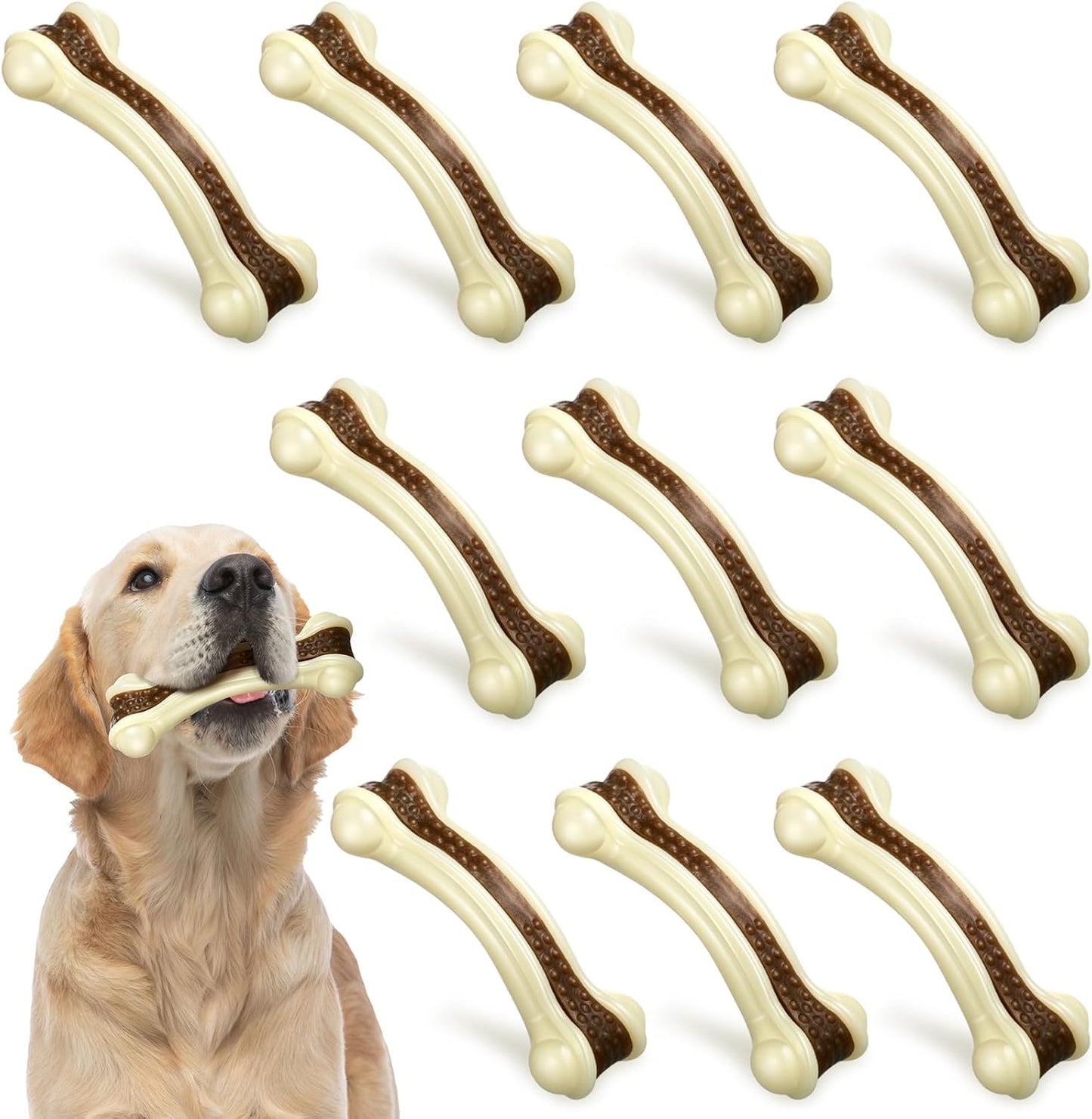Sosation 10 juguetes masticables para perros para masticadores agre...