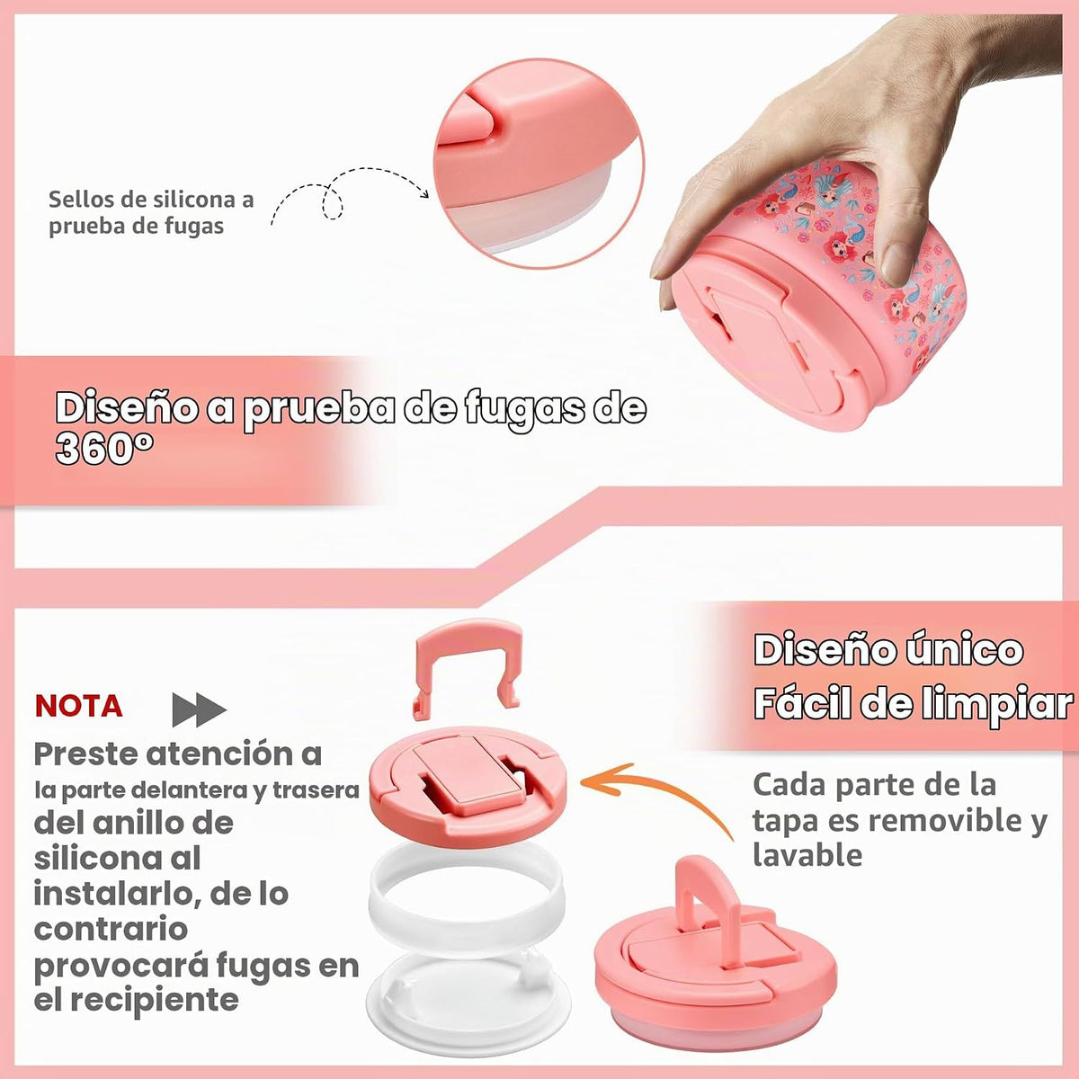 BABHAMNESS Termo de sopa de 13.5 onzas para comida caliente, para n...