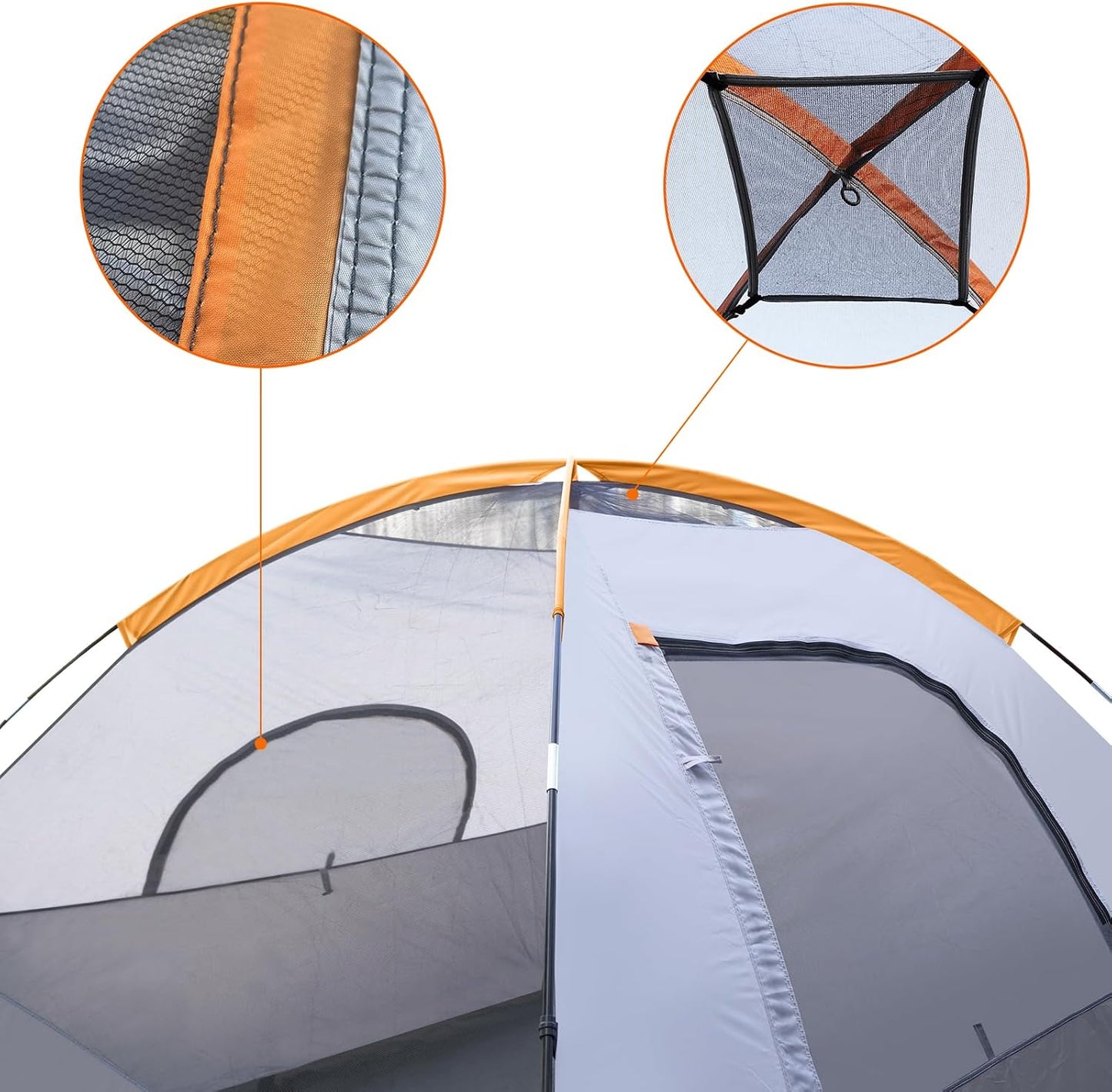 Amazon Basics Tienda de Campaña, Diseño de Domo para 3 Estaciones c...