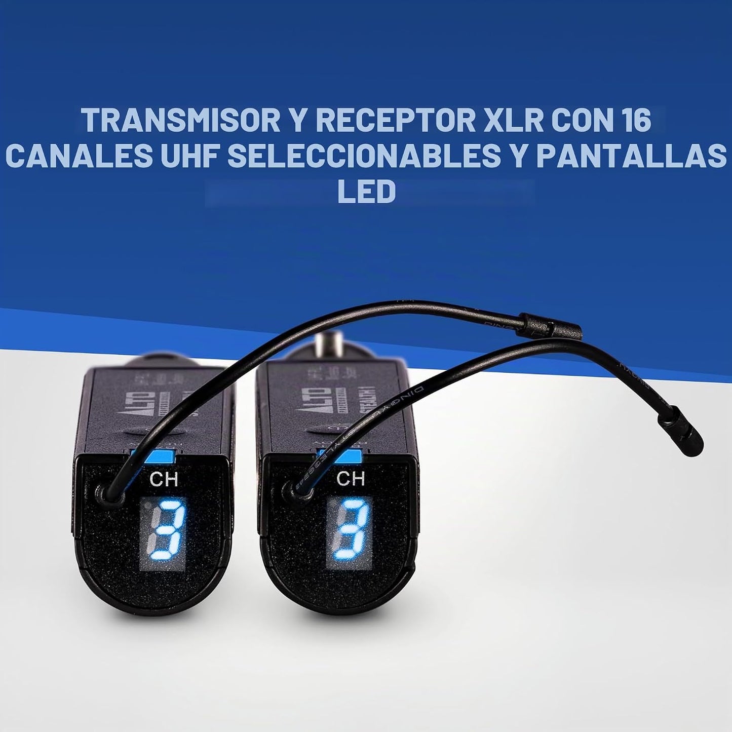 ALTO Sistema de audio inalámbrico Stealth 1 Mono UHF XLR | Juego de...